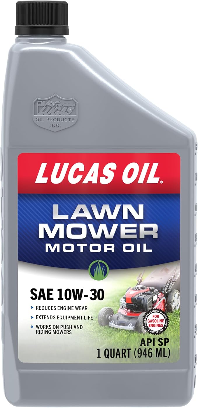 Lucas Oil 11313 SAE 10W-30 Lawn Mower Motor Oil - 1 Quart