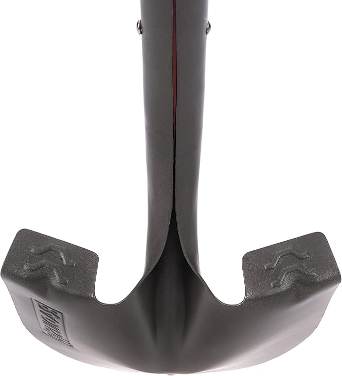 Radius Premium D-Handle Round-Point Shovel, Steel Shaft
