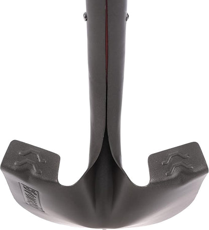 Radius Premium D-Handle Round-Point Shovel, Steel Shaft
