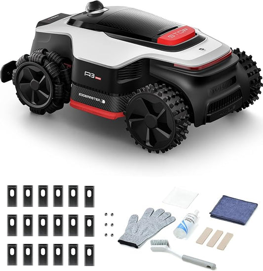 [All-Terrain Wire-Free] DREAME LiDAR Robot Lawn Mower A3 AWD 1000 + Cleaning Set+Blade Set, 360° 3D LiDAR & AI Dual Vision Smart Robotic Mowers for 0.25 Acre