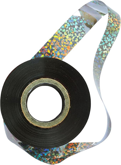 500 Ft Reflective Holographic Bird Tape – Visual and Sound Reflective Ribbon for Outdoor Use in Gardens, Orchards, Vineyards, Trees, and Boats