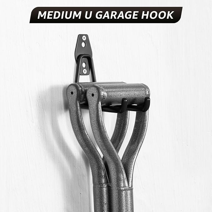 Heavy Duty Garage Hooks for Storage & Hanging Items, 40-Pack | for Hanging Bikes, Hoses, Ladders, Ropes, Garden Tools; for Garage, Warehouse, Yard, Shed