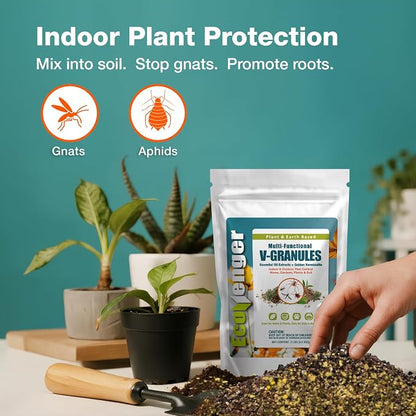 EcoVenger Multi-Purpose V-Granules 2LBS Bag, Horticulture or Household Use for Indoor & Outdoor Protection Against Insects and Rodents, Improves Soil & Promotes Rooting, 100% Natural, Safe for Kids