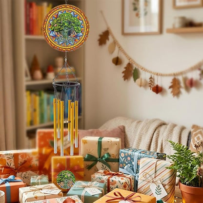 Wind Chimes with Tree of Life Wind Spinner, Gifts for Men, Women, Retirement, Teacher, Parents - Outdoor Hanging Decor Clearance for Garden, Patio, Backyard Or Porch