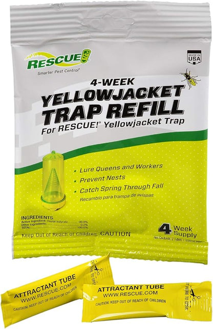 RESCUE! Yellowjacket Attractant Reusable Yellowjacket Traps – 4 Week Supply | insect-repellants