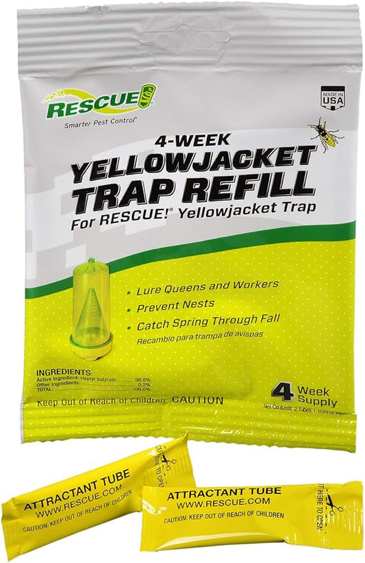 RESCUE! Yellowjacket Attractant Reusable Yellowjacket Traps – 4 Week Supply | insect-repellants