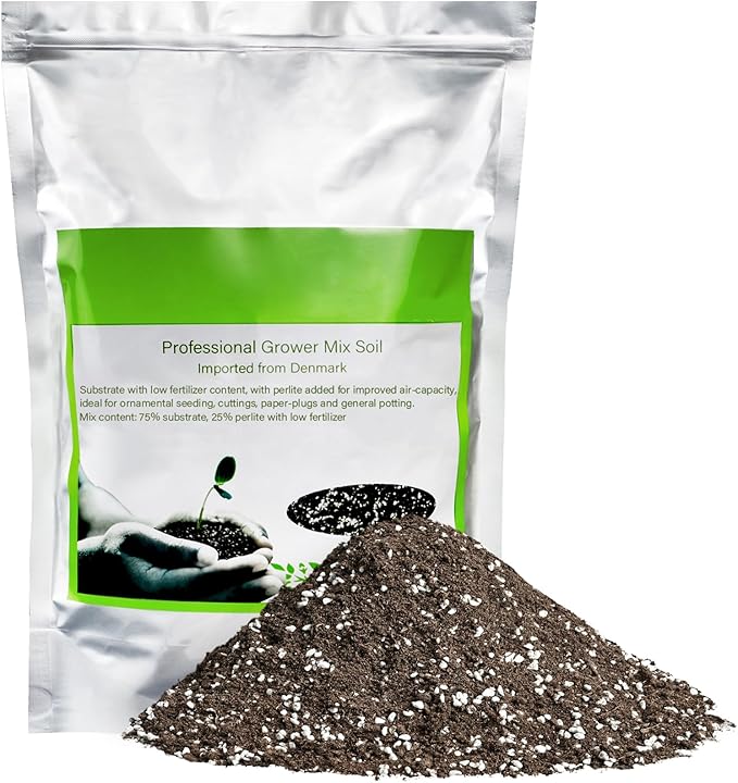 Succulent Cactus Potting Soil Mix (8 qt), All-Purpose Garden Potting Mix for Indoor Outdoor Plants, Quick Drain Houseplant Orchid Bonsai Perlite Soil, Ready-to-Use, Resealable Bag Design
