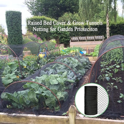 Bird Netting 30x30 Ft, 1/2 in Mesh Heavy Duty Garden Netting | Extra Strong Woven Mesh Netting Pest Barrier for Plants, Fruit Trees, Vegetables, Animal Fencing Against Birds, Deer, Poultry