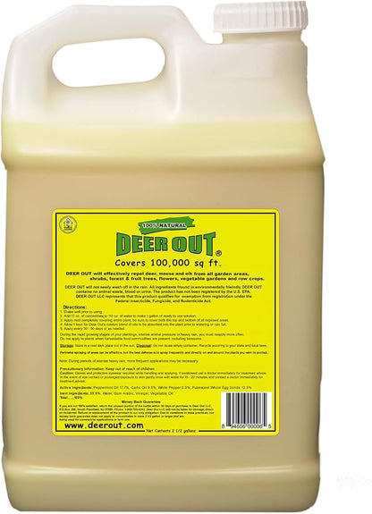 Deer Out 2.5 Gallon Concentrate Deer Repellent
