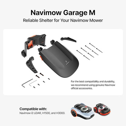 Segway Navimow Garage M for Navimow i215 LiDAR, H Series Robot Lawn Mower