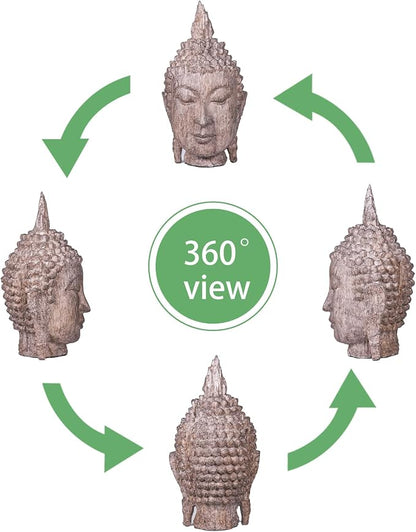 Decorative Buddha head statue, exquisite Zen garden home decoration