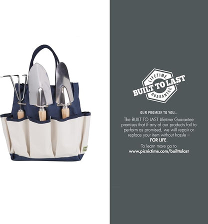 Picnic TIME Star Wars Mandalorian Grogu Garden Bag with Tool Set, Garden Tool Organizer Bag, Gardening Tools Gifts for Women and Men, (Navy Blue with Beige Accents)