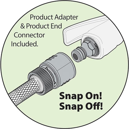 Melnor 65147AMZ Turbo Oscillating Lawn Sprinkler, 3,200 Sq. Ft. Coverage, 16 Precision Nozzles, Adjustable Range Control, QuickConnect Bundle, Green, Yellow