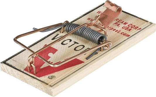 Victor Metal Pedal Mouse Trap - M023 - Wood Mouse Trap, Brown, 2 Count (Pack of 12)