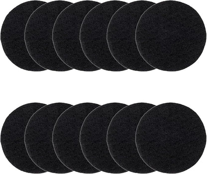 Vipush Charcoal Filters for Kitchen Compost Bin - 12 Pack Activated Carbon Filters for Countertop Bin Pail Replacement, Activated Charcoal Home Bucket Refill Sets