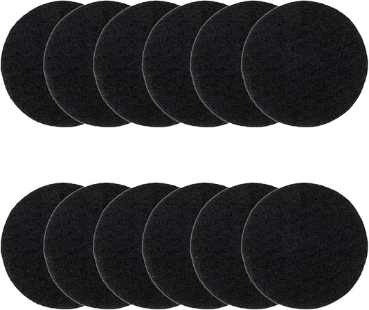 Vipush Charcoal Filters for Kitchen Compost Bin - 12 Pack Activated Carbon Filters for Countertop Bin Pail Replacement, Activated Charcoal Home Bucket Refill Sets