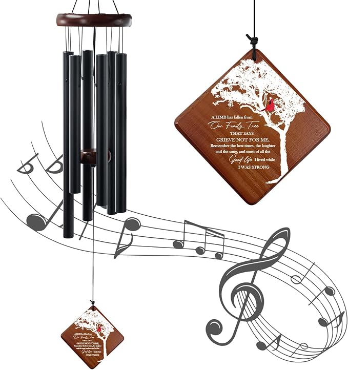 Memorial Wind Chimes for Outside, 36" Memorial Gifts for Loss of Loved One, Windchimes in Memory of Loved one,Sympathy Wind Chime Gifts,Bereavement Outdoor Chimes for Garden, Patio Decoration
