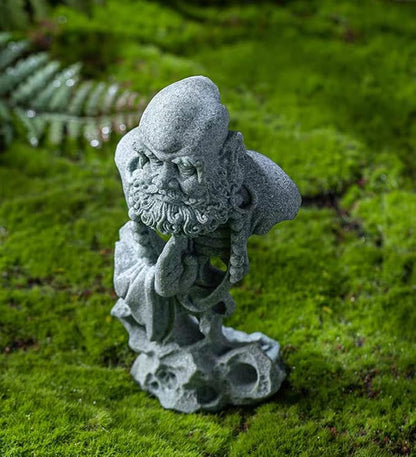 livelyfish Meditating Buddha Statue Fish Tank Zen Buddha Statues Sandstone Thinker Figurines for Aquarium Garden Home Decorations, Gift (E-S)