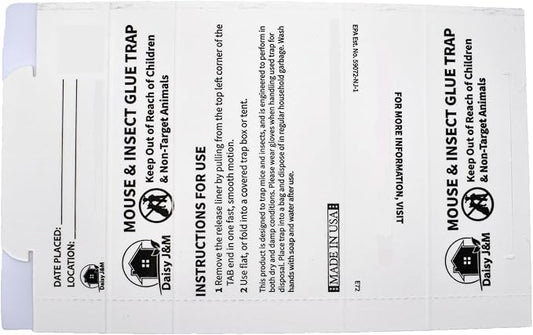 Daisy J&M E72 Glue Boards - 12 Count