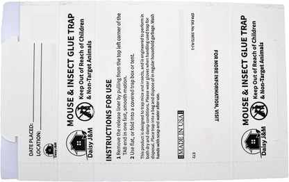 Daisy J&M E72 Glue Boards - 72 Count