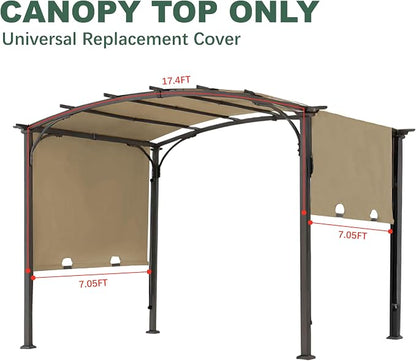 85''x 208'' Universal Replacement Pergola Cover for Pergola L-PG080PST and Other Same Size of Pergolas, (Beige)