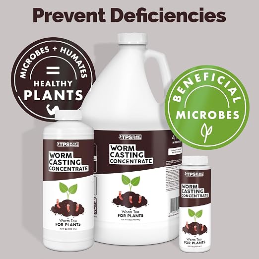 Worm Casting Tea Concentrate – Liquid Microbial Supplement for Living Soil, Stronger Roots & Healthier Plants, 8 oz