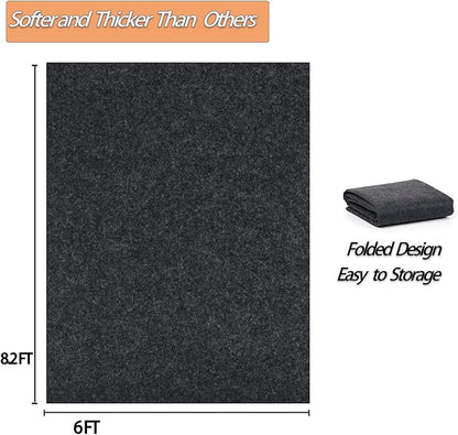 8.2 x 6 FT Outdoor Storage Shed Mat, Waterproof Storage Shed Flooring Mat, Anti-Slip Patio Furniture Floor Scratch Prevention Mat, Dustproof Outdoor Carport Mat…
