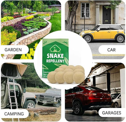 Mole & Snake Repellent, Snake Away Repellent for Outdoors, Snake Repellent Indoor, Snake Deterrent for Yard Pet Safe, Snake Out Repellant for Garden/Lawn/Garage-10P