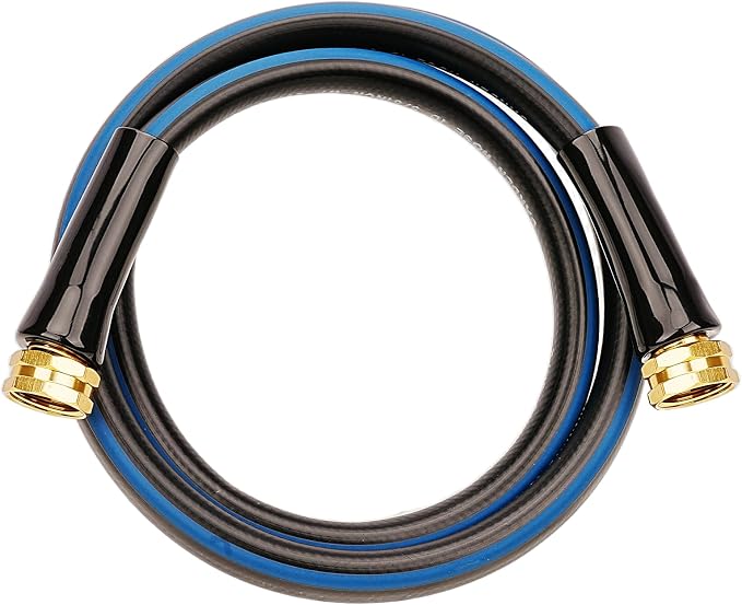 SheeChung Short Garden Hose 5ft x 5/8",Water Hose for Hose Reel Faucet,Leader Hose with Female to Female Fittings,Short Hose 5ft,Rubber Garden Hoses,3/4"GHT
