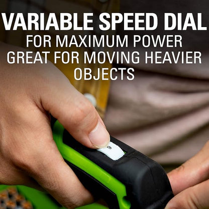 Greenworks 40V (150 MPH) Cordless Leaf Blower, 4.0Ah Battery and Charger Included 24212, 4Ah Battery & Charger, Gutter Cleaning Kit