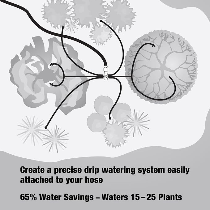 Rain Bird SWDMSPKIT Drip Irrigation Spot Watering Manifold on a Spike Kit, Bubblers and Emitters