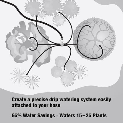 Rain Bird SWDMSPKIT Drip Irrigation Spot Watering Manifold on a Spike Kit, Bubblers and Emitters