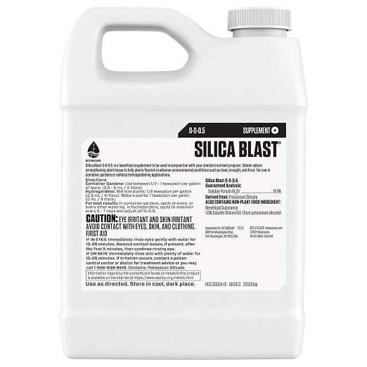 Botanicare Silica Blast, Plant Supplement, 0-0-0.5, 1 qt.