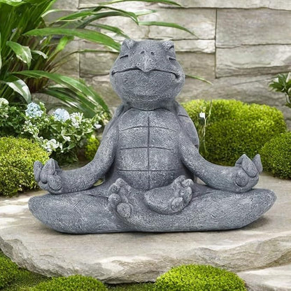 Meditating Turtle Statue Buddha, Zen Turtle, Zen Garden Turtle Figurines for Home and Garden Decor, Turtle Decorations Gift Ideas for Desk Office Bedroom Outdoor Yard Lawn (Turtle)