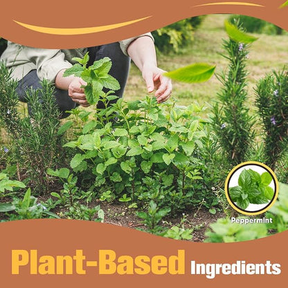Deer Repellent for Plants, Rabbit Repellent Outdoor, Deer and Rabbit Repellent for Plants, Garden, Trees, Deer Away Safe for People, Pets and Plants, Lasts Up to 60 Days 8 Packs