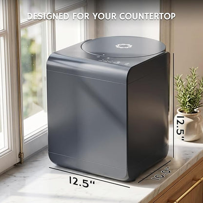 Airthereal Revive Food-to-Soil System, Odorless Countertop Electric Kitchen Composter, 1-Click Smart Operation, Powerful Sharksden Trinity Blade to Cycle Food Waste into Earth Nutrition