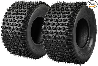 PHILTOP 18x9.5-8 ATV UTV Tires, 4-Ply Super Mud 18x9.5-8 ATV All-Terrain Tires for Riding Mowers, Golf Carts, Off-Road,2 Pcs,Tubeless (Z-106)
