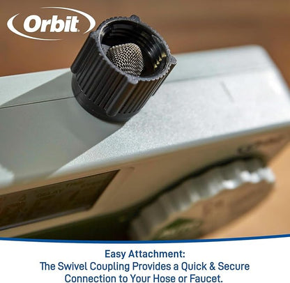 Orbit Programmable Digital Hose Watering Timer - 1 Outlet - Battery Powered - with LCD Screen - Built-in Rain Delay - Water-Resistant - 62061 (2-Pack 2 Outlet)