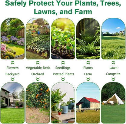 10PCS Effective Deer & Rabbit Repellent Balls, Long Lasting Deer Repellent for Plants, Deer Away Rabbit Repellent for Garden Yard Lawn Vegetable and More, Natural Deer Repellent Balls Safe for Pet Kid