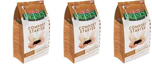 Jobe’s Organics Compost Starter 4-4-2 Organic Gardening Compost Accelerator, CGczwq 3Pack (4 pound bag)