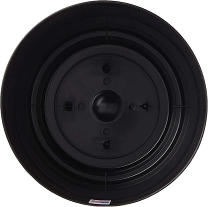 Novelty Majestic Full Depth Round Cylinder Pot, Glossy Black, 6-Inch (10068) (Pack of 3)