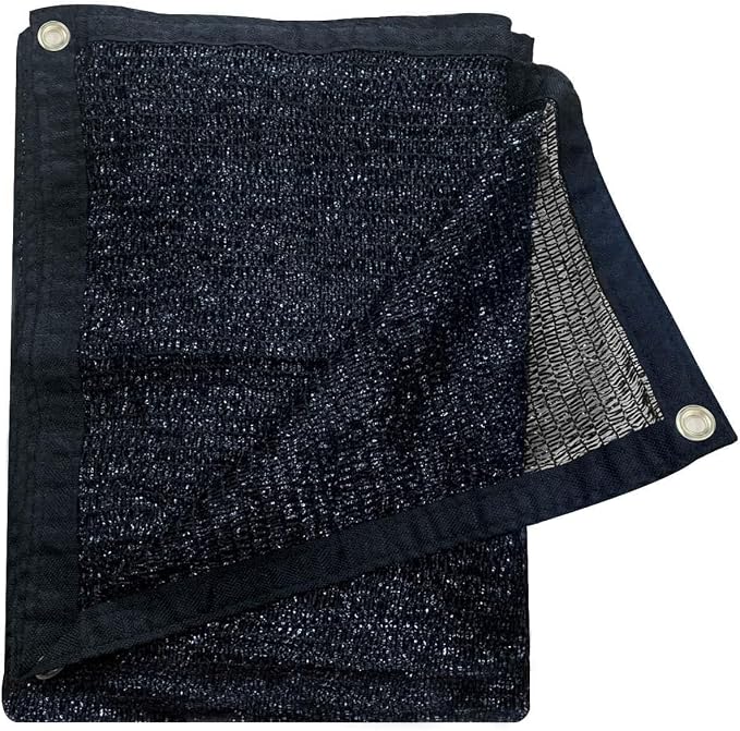 Cool Area 55% Sun Shade Cloth Mesh Tarp with Grommets for Plant Cover 8x20ft Patio Canopy Garden Pergola Greenhouse Car Barn Kennel Black