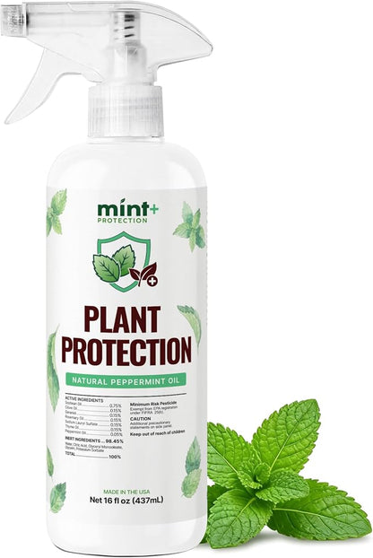 Mint+ Plant Protection Spray (16oz) | Mint-Powered Formula | Helps Protect Plants | Indoor & Outdoor Plants | Easy Spray Application | Made in USA