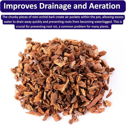SuperMoss (23107) Orchid Potting Bark, 100% Natural White Fir Bark, 1/4", 1,560 Cu. in.