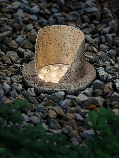 LEONLITE 6-Pack Dia.4 Inch 3000K Well Lights Shielded Top Rock Color | Landscape LED In Ground Outdoor, 12-24V AC/DC, CRI90, Low Voltage Garden Landscaping, Warm White, Aluminum