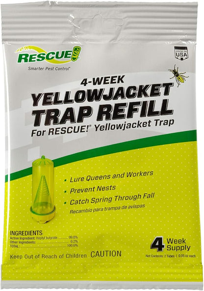 RESCUE! Yellowjacket Attractant Reusable Yellowjacket Traps – 4 Week Supply | insect-repellants