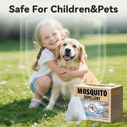Mosquito Repellent for Patio, Mosquito Repellent 48 Balls for Indoor Use, Natural Mosquito Control for Yard Garden, Camping - Long Lasting Outdoor Mosquito Deterrent for Room
