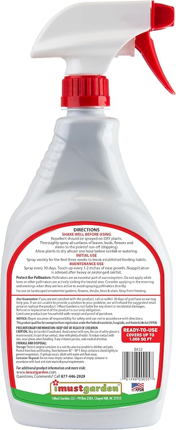 I Must Garden Deer Repellent - Ready to Use (2 Pack - 32oz RTU)