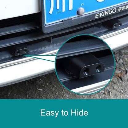 8Pcs Deer Whistles for Car Dual Construction Black
