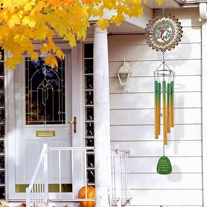 Aoedelyart Wind Chimes for Outside with Hummingbird Wind Spinner,33" Memorial Wind Chimes Outdoor Decor for Zen Garden Patio Home,Best Gifts for Mom Women Father Grandma Neighbors,Christmas Ornaments